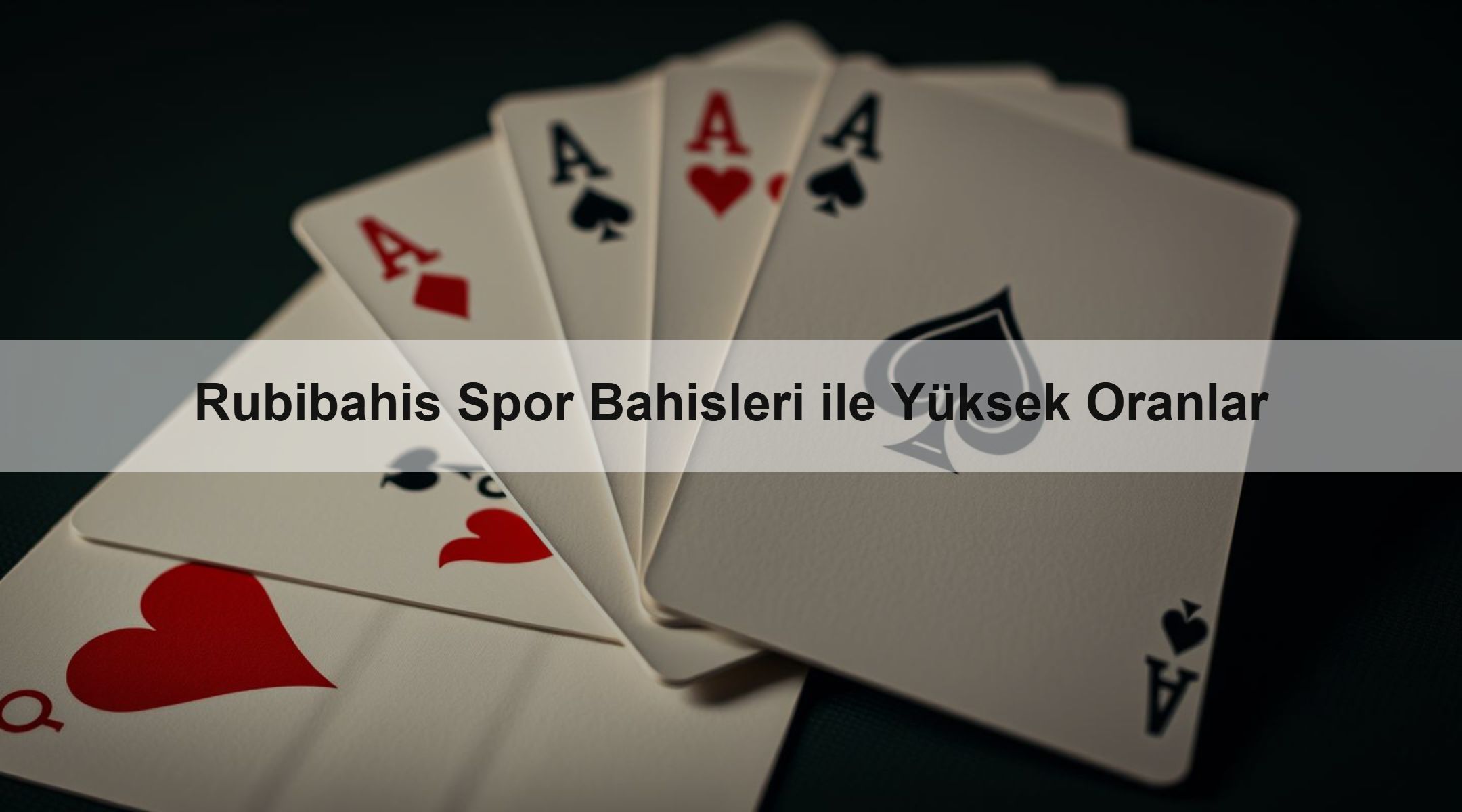 Rubibahis Spor Bahisleri ile Yüksek Oranlar